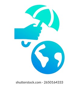 Planet Protection Icon Element For Design