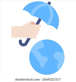 Elemento Ícone Do Planet Protection Para Design