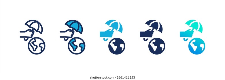 Conjunto de Ícones Múltiplos do Planet Protection