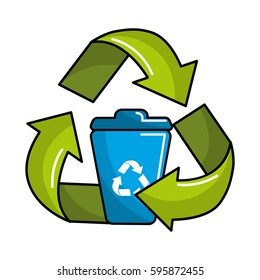 planet recycling icon stock