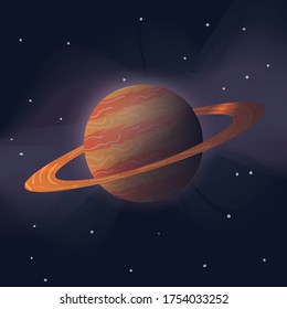 Planet Ring Illustration Vector. Space background. Space decoration for your design.