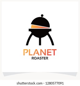 Planet Roast Logo Template Design Vector Inspiration. Icon Design