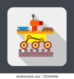Planet robot concept background. Cartoon illustration of planet robot vector concept background for web design