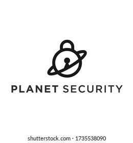 planet safety logo. planet icon
