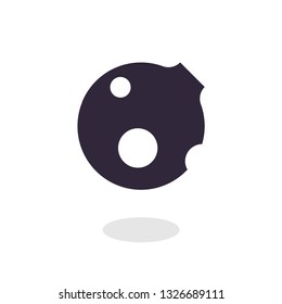 Planet, satellite, moon vector logo template