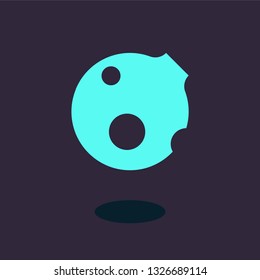 Planet, satellite, moon vector logo template