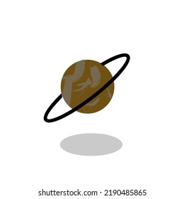 planet saturn cartoon photo vector illustration