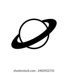 Planet, Saturn icon design template