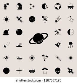 planet Saturn icon. Space icons universal set for web and mobile