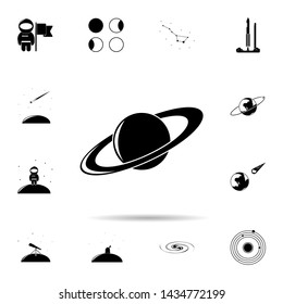 Planet saturn icon. Universal set of space for website design and development, app development