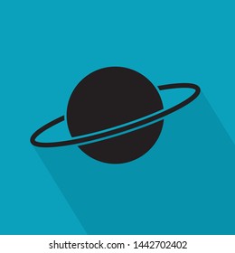 planet saturn icon- vector illustration