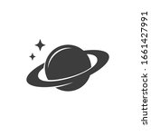 Planet saturn icon vector image