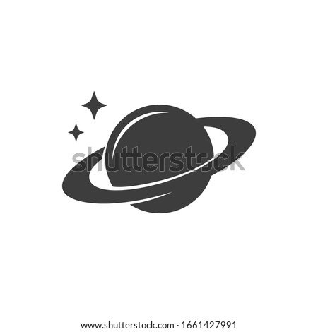 Planet saturn icon vector image