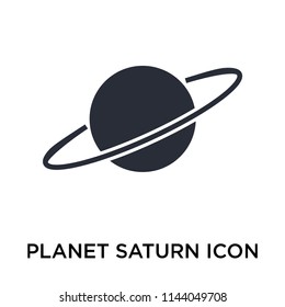 Planet Saturn icon vector isolated on white background for your web and mobile app design, Planet Saturn logo concept