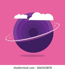 Planet saturn illustrations for children's drawings and other art