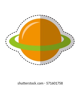 planet saturn isolated icon vector illustration design