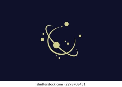 plantilla de diseño de logotipo de planet saturn