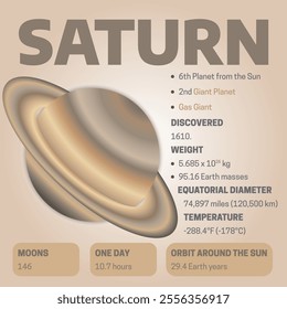 Planet Saturn Nice Illustration Background