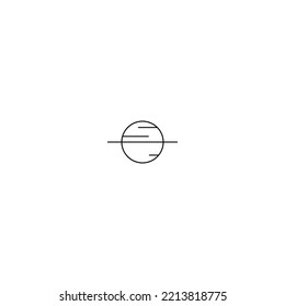 Planet Saturn on a white background