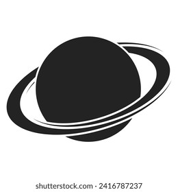 Planet saturn orbital rings planet saturn solar system, astronomical icon