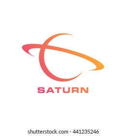 Planet Saturn. Outer Space Technology