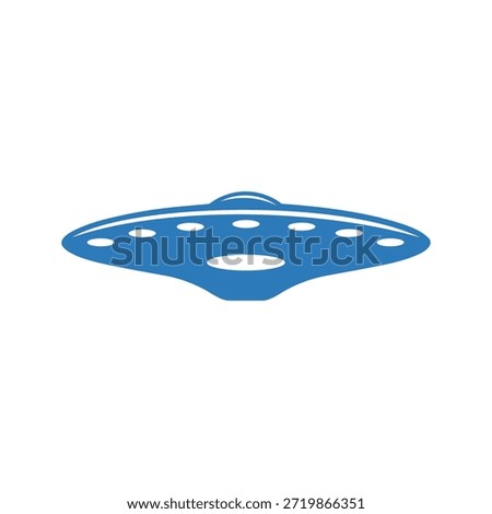 Planet Saturn with planetary ring system icon. UFO alien saucer icon