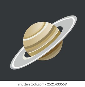 planeta saturno na ilustração do espaço