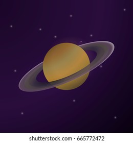 Planet Saturn.  Vector ilustration