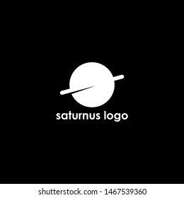 planet saturnus design logo vector