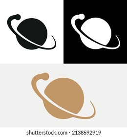 Planet Science Earth Abstract Logo