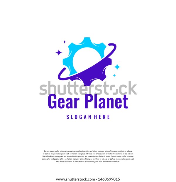Planet Service Logo Designs Template Planet Stock Vector (Royalty Free ...