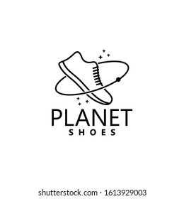 Planet Shoes Logo Template Design