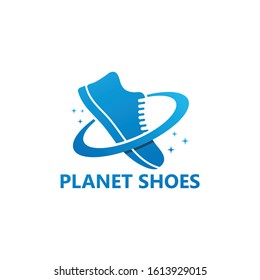 Planet Shoes Logo Template Design