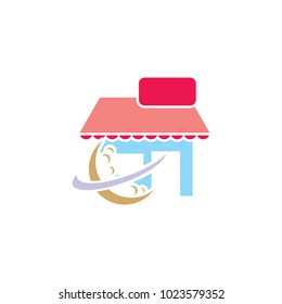 Planet Shop Logo Icon Design