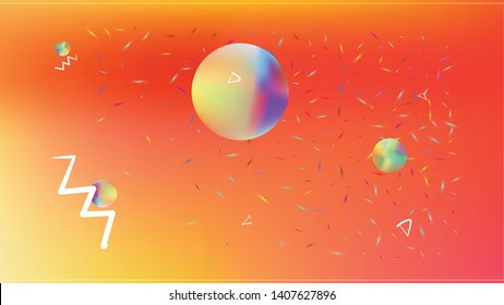 Planet and signs background. Illustration, blur. Astonomic hi-res and fresh. Stars, planets, signs. Colorful universe new stars light.