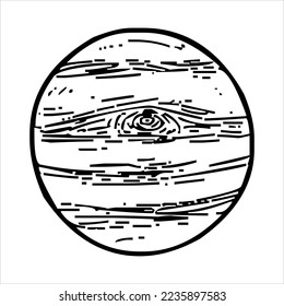 planet silhouette line art. black and white planet vector isolated on white background. vector alien planets.saturn, uranus, neptune, jupiter, mercury. solar system. astronomy