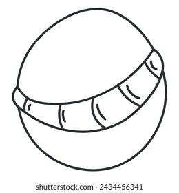 Planet sketch icon Hand Draw Vector illustration