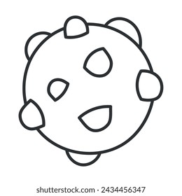 Icono de boceto de planeta Dibujo a mano Ilustración vectorial