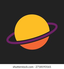 Vector colorido de moda elegante del planeta magnífico diseño útil Ilustración de fondo colorido.eps