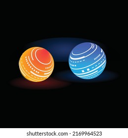 planet in a solar system. 3D ball showing in colorful, Universal matters showing is a space.