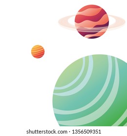 planet of the solar system isolated icon