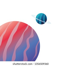 planet of the solar system isolated icon