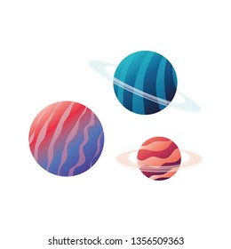planet of the solar system isolated icon