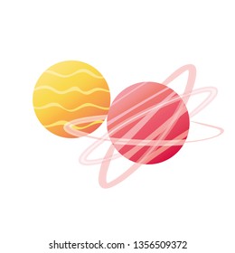 planet of the solar system isolated icon
