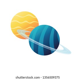 planet of the solar system isolated icon