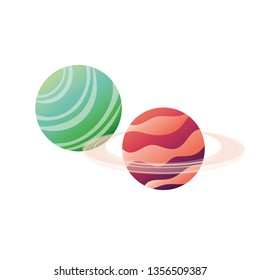 planet of the solar system isolated icon
