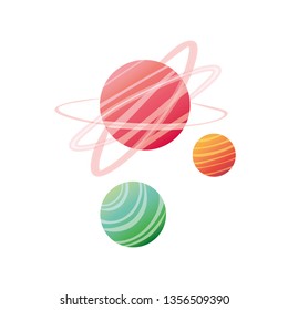 planet of the solar system isolated icon