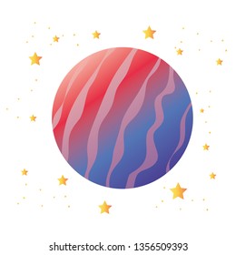 planet of the solar system isolated icon