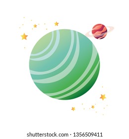 planet of the solar system isolated icon