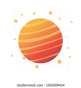 planet of the solar system isolated icon
